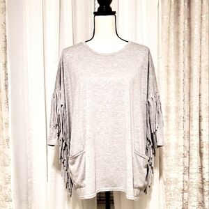 𝅺Romeo & Juliet | Oversized Fringe Tunic